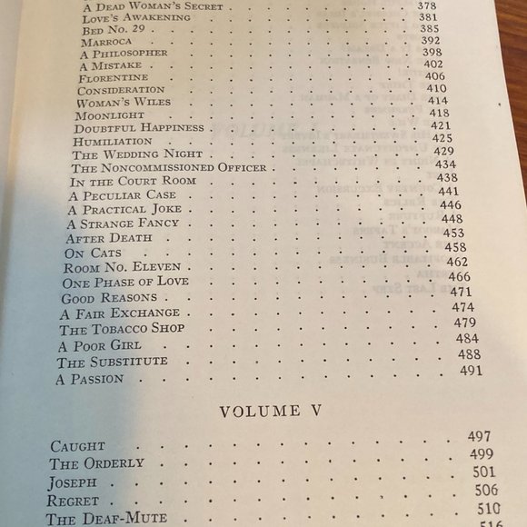 Antique Book-The Works of Guy De Maupassant Short Stories 1903 - Picture 8 of 9